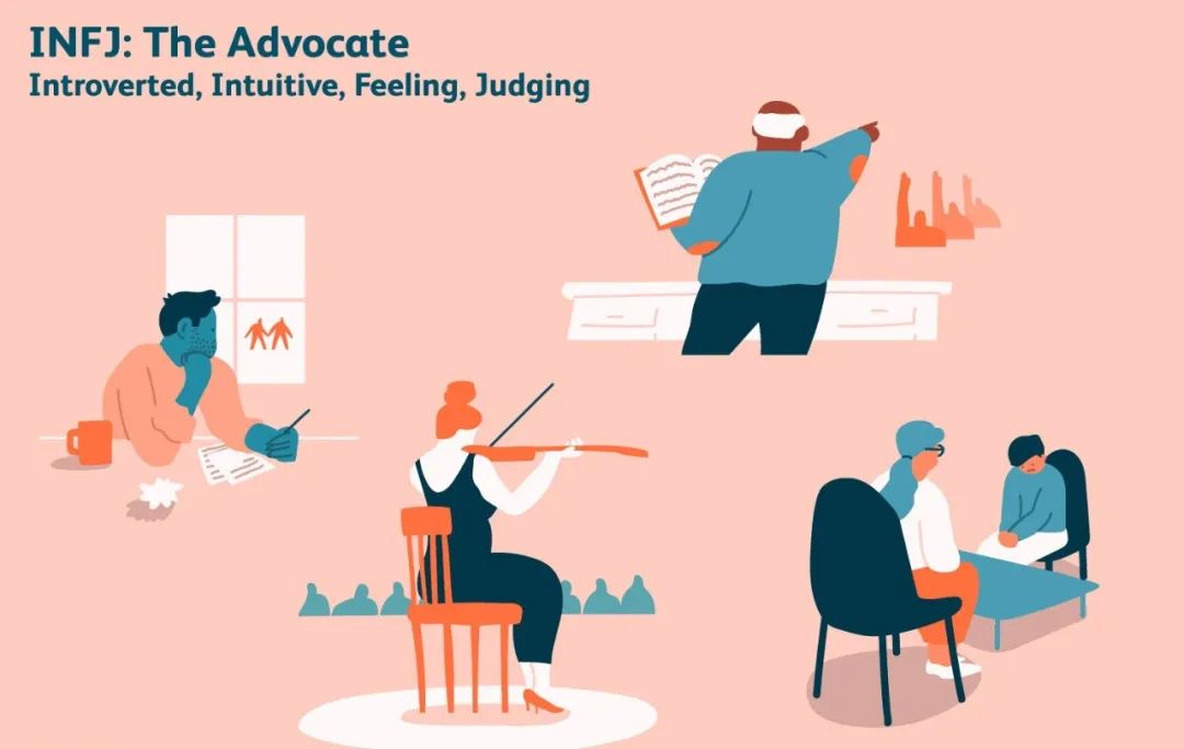 INFJ兼容性｜16型人格之间的匹配程度